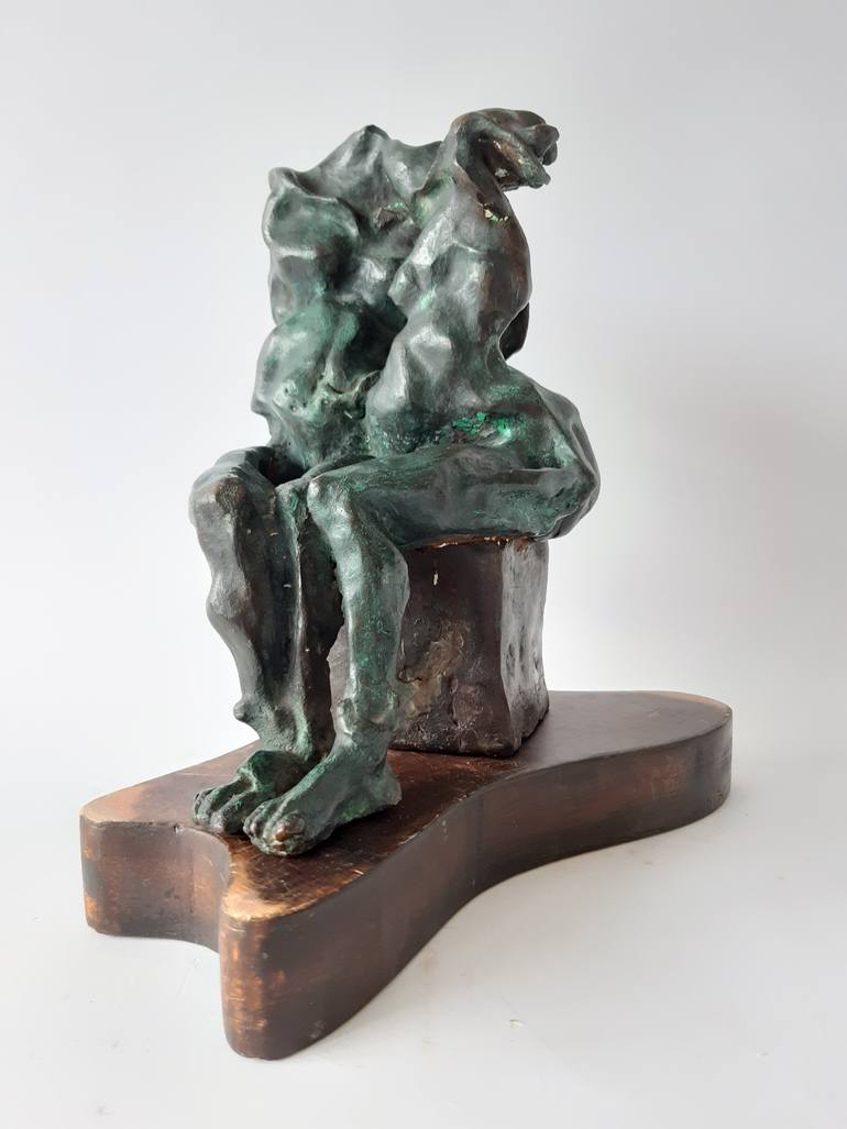 Original Figurative People Sculpture by Elif Jalili