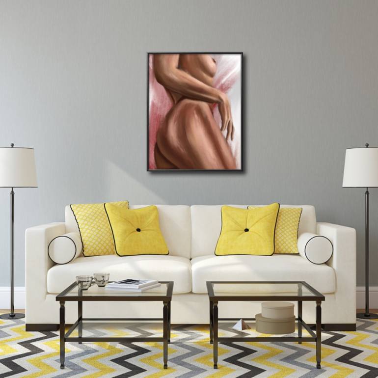 Original Fine Art Erotic Painting by Ti Shomina