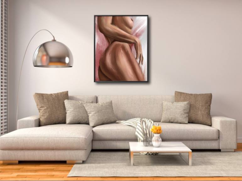 Original Fine Art Erotic Painting by Ti Shomina