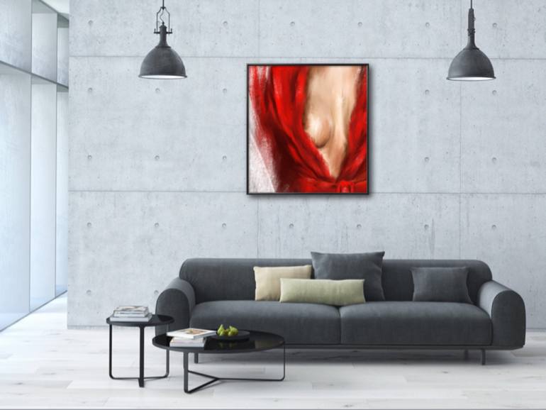 Original Fine Art Erotic Painting by Ti Shomina