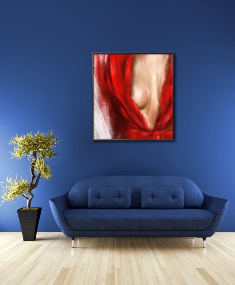 Original Fine Art Erotic Painting by Ti Shomina