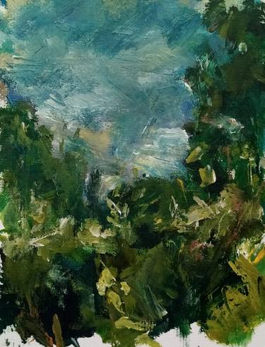 Original Impressionism Garden Paintings by Clayton Lovell