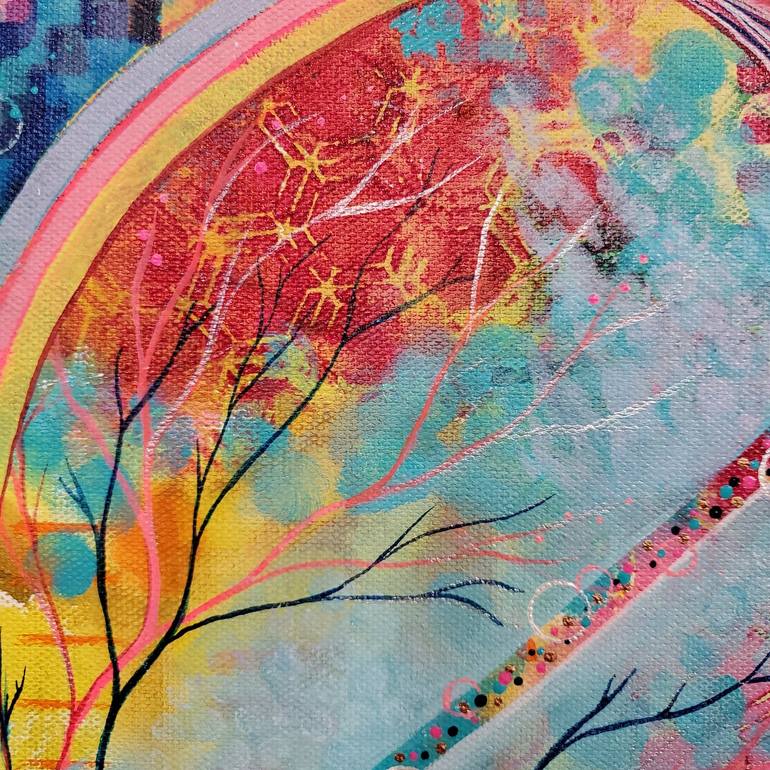 Original Abstract Body Painting by Ashley Anne Veselis