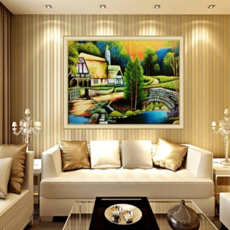 Original Realism Landscape Painting by Javed Hafeez