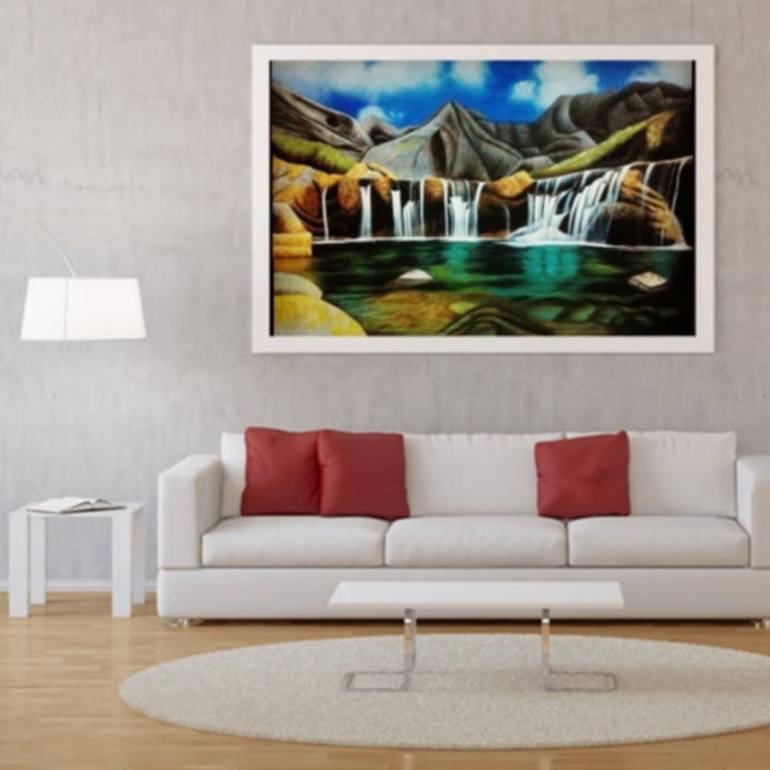 Original Realism Landscape Painting by Javed Hafeez