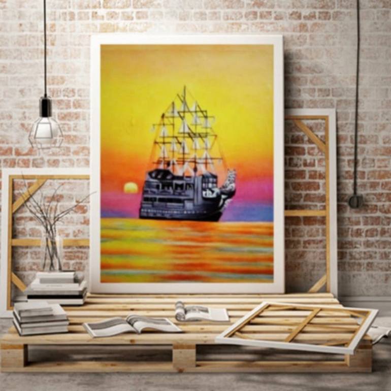 Original Realism Landscape Painting by Javed Hafeez