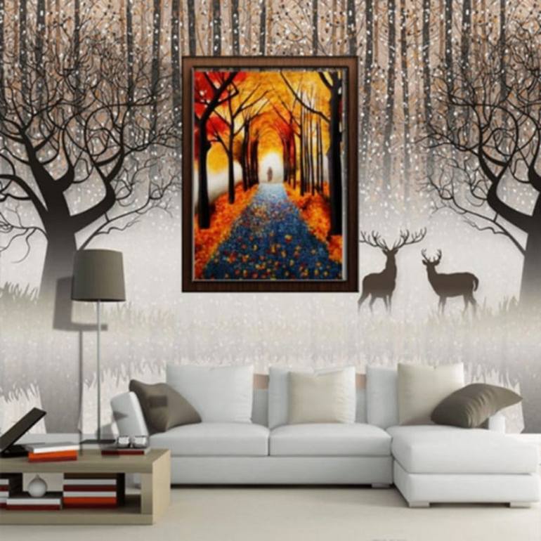 Original Realism Landscape Painting by Javed Hafeez