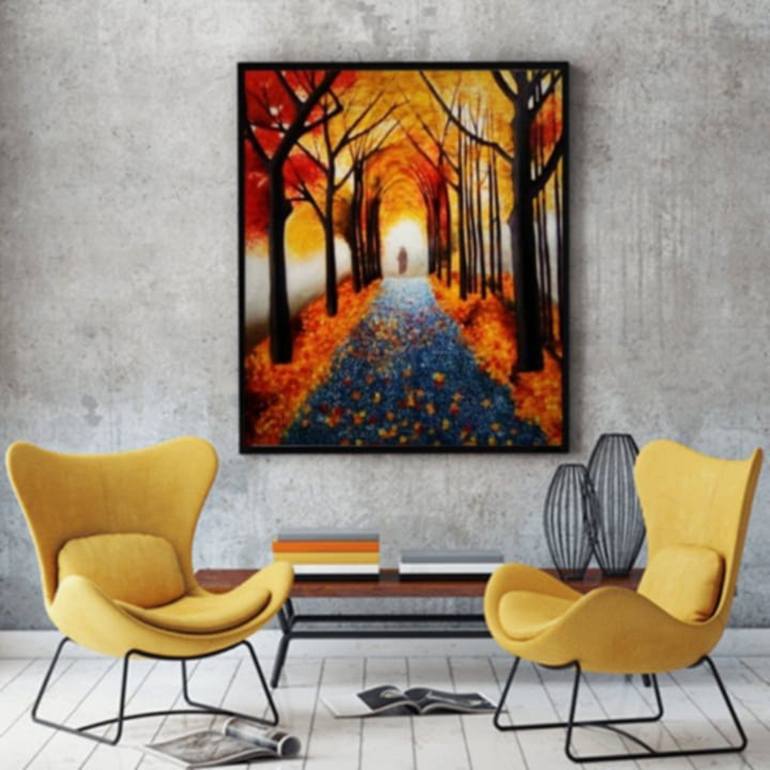 Original Realism Landscape Painting by Javed Hafeez