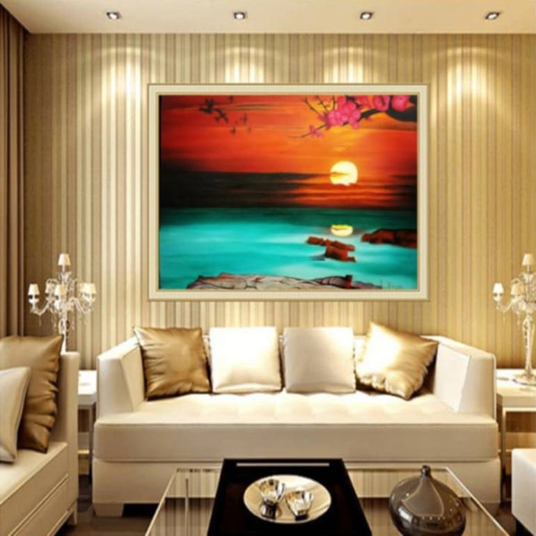 Original Realism Landscape Painting by Javed Hafeez