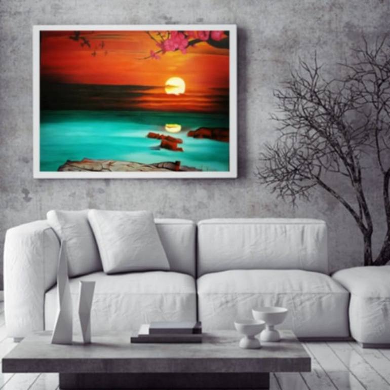 Original Realism Landscape Painting by Javed Hafeez