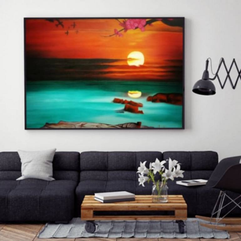 Original Realism Landscape Painting by Javed Hafeez