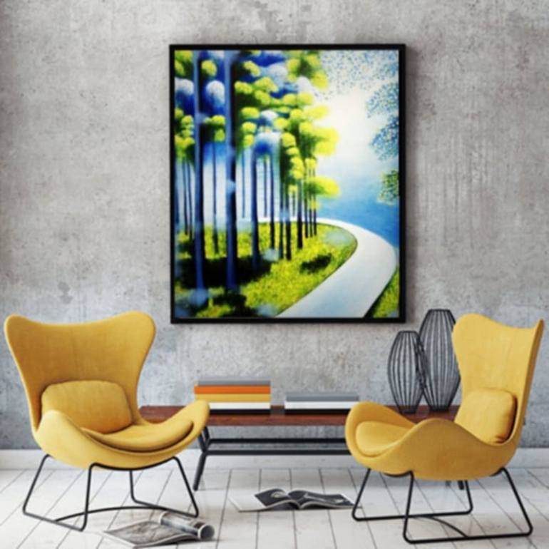 Original Realism Nature Painting by Javed Hafeez