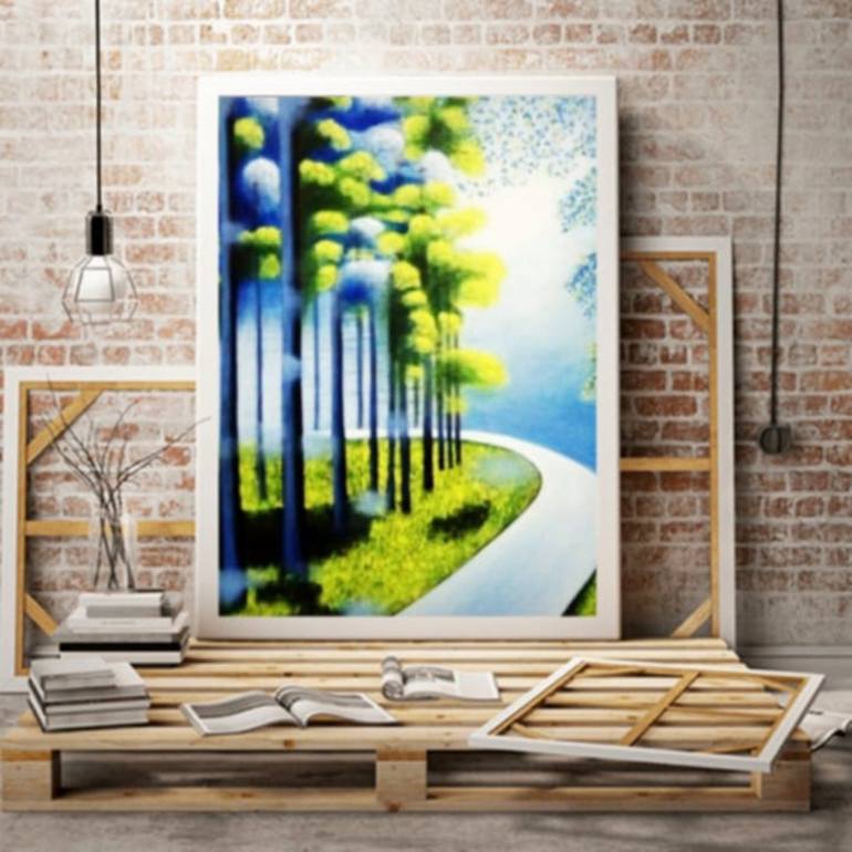 Original Realism Nature Painting by Javed Hafeez