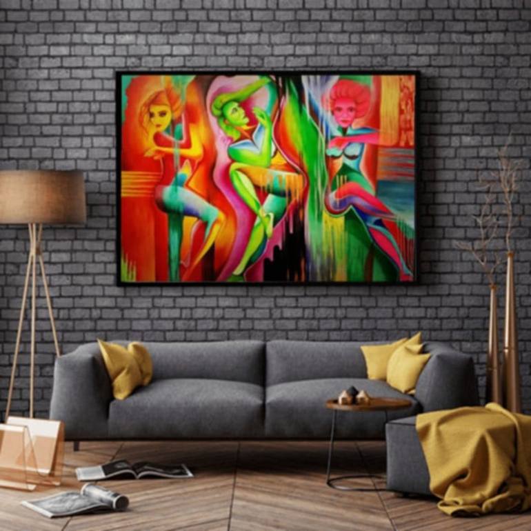 Original Abstract Painting by Javed Hafeez