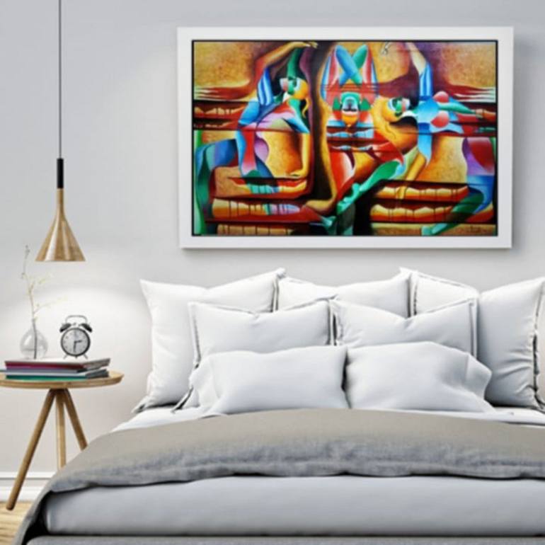 Original Abstract Painting by Javed Hafeez