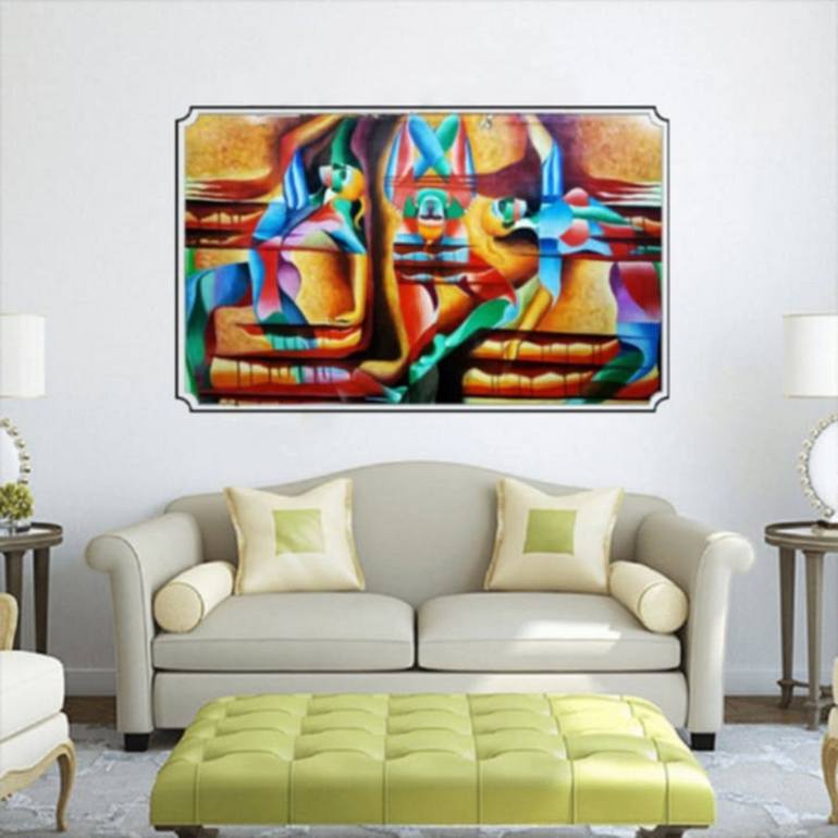 Original Abstract Painting by Javed Hafeez