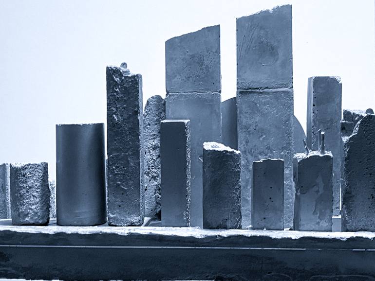 Original Abstract Architecture Sculpture by M Rasheedy