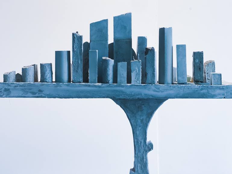 Original Abstract Architecture Sculpture by M Rasheedy