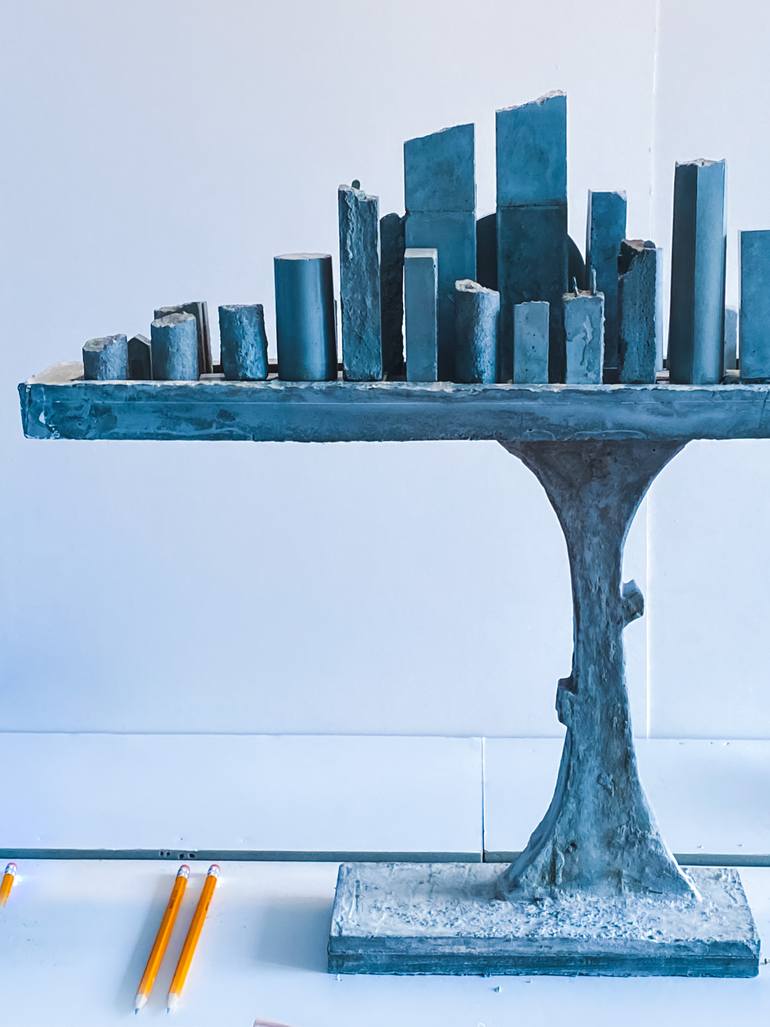 Original Abstract Architecture Sculpture by M Rasheedy