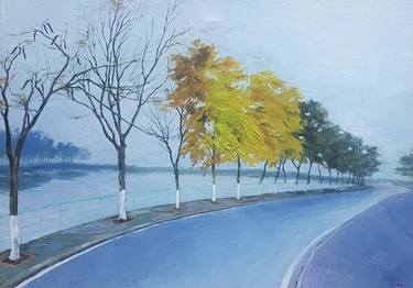 Print of Expressionism Landscape Paintings by Thai Pham