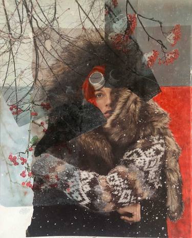 Original Contemporary People Collage by Simone Ensslin