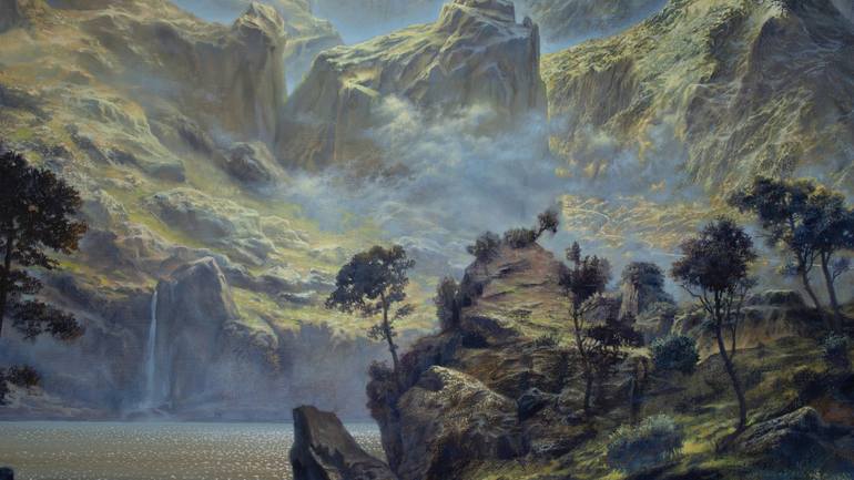 Original Expressionism Landscape Painting by Kostiantyn Hudaiev
