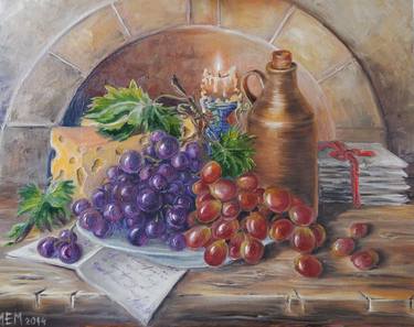 Original Fine Art Still Life Paintings by Kate Motriuk