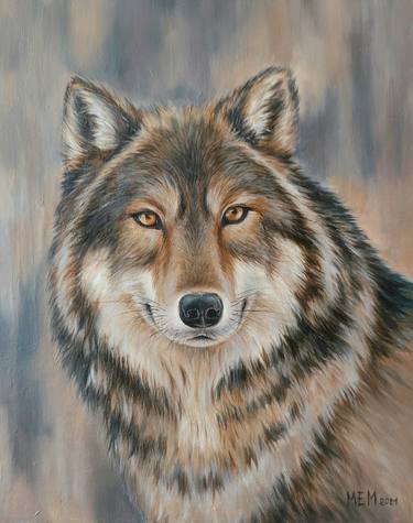 Portrait of  a wolf thumb