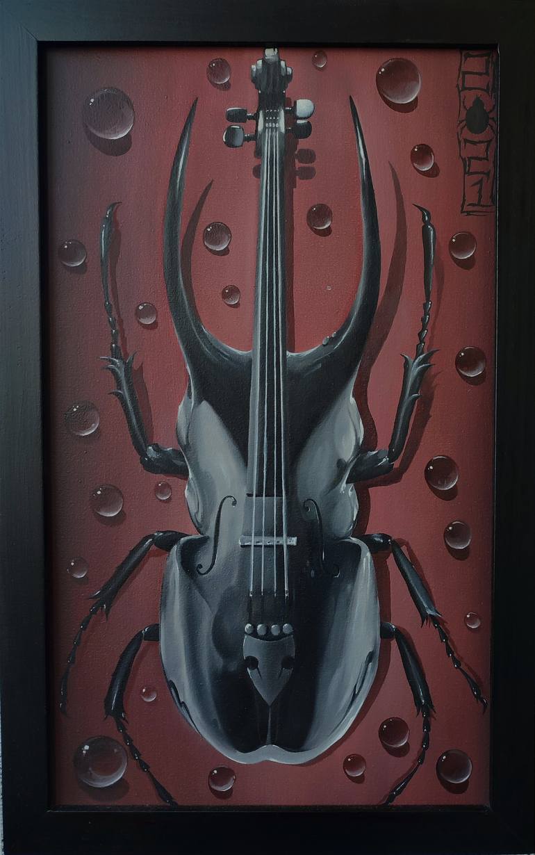 Cello beetle Painting by Vadim Tkachyk | Saatchi Art