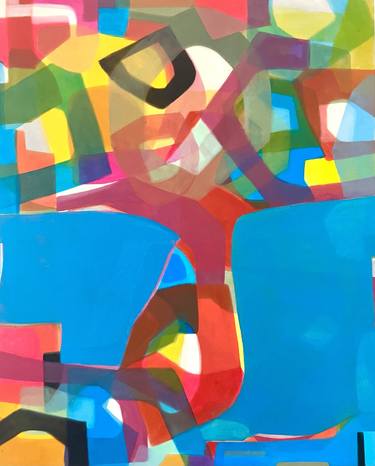 Original Abstract Expressionism Abstract Painting by Lilla Fueloep