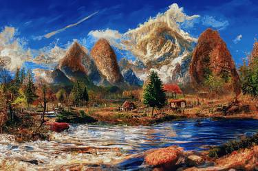 Original Landscape Digital by Erkan Cerit