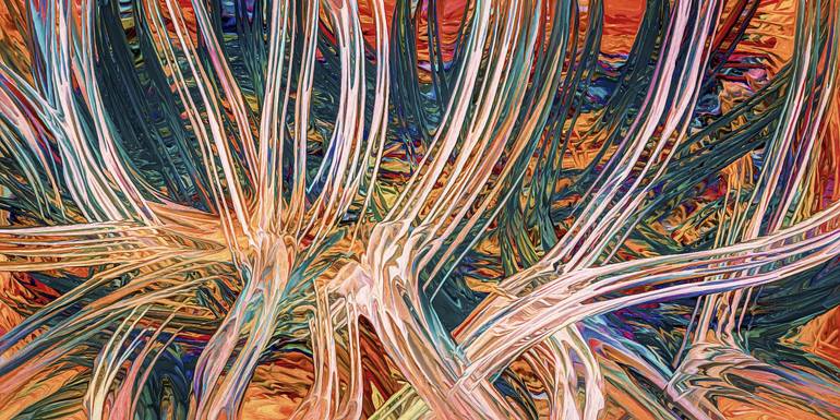 Print of Abstract Expressionism Abstract Digital by Erkan Cerit