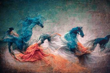 Original Modern Horse Digital by Erkan Cerit