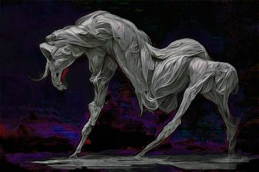 Print of Abstract Horse Digital by Erkan Cerit