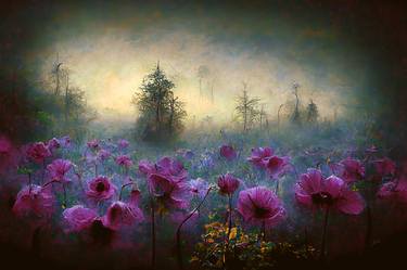 Print of Floral Digital by Erkan Cerit