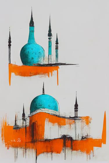 Print of Religion Digital by Erkan Cerit