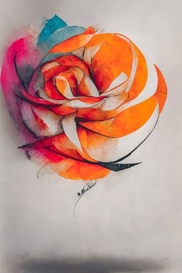 Print of Abstract Floral Digital by Erkan Cerit