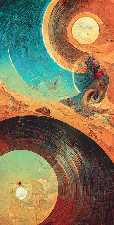 Print of Music Digital by Erkan Cerit