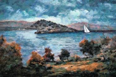 Original Contemporary Seascape Digital by Erkan Cerit