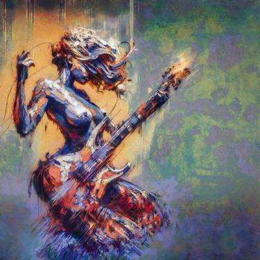 Print of Music Digital by Erkan Cerit