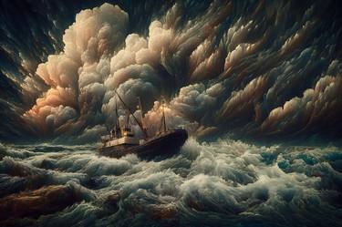 Print of Modern Boat Digital by Erkan Cerit