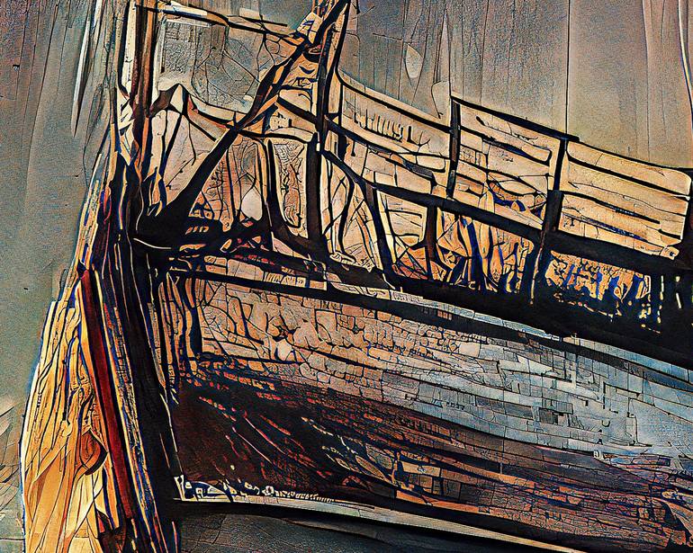 Original Contemporary Boat Digital by Erkan Cerit