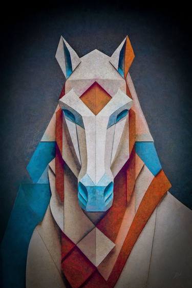 Print of Horse Digital by Erkan Cerit