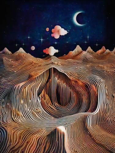 Original Digital Art Landscape Digital by Erkan Cerit