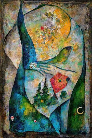 Original Abstract Expressionism Nature Digital by Erkan Cerit