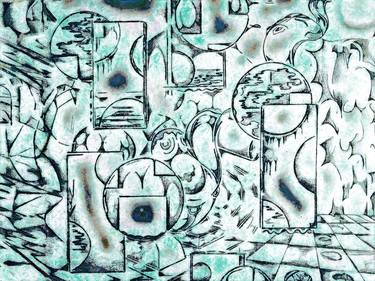 Original Abstract Expressionism Abstract Digital by Erkan Cerit