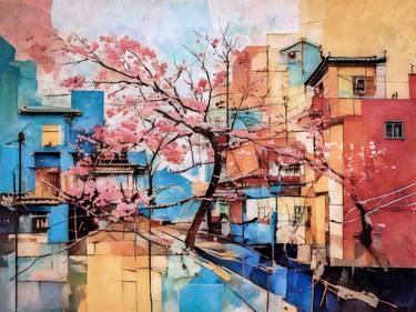 Original Abstract Expressionism Nature Digital by Erkan Cerit