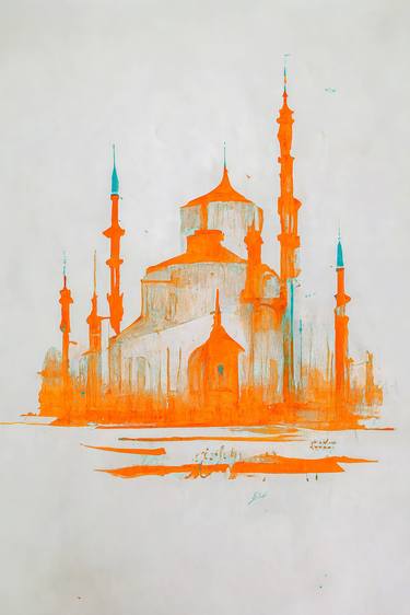Print of Abstract Religion Digital by Erkan Cerit