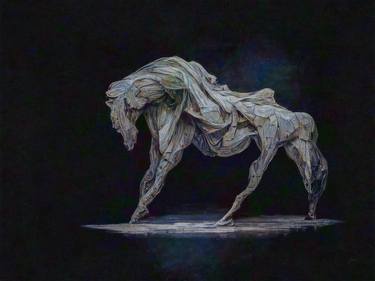 Print of Abstract Horse Digital by Erkan Cerit