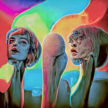 Original Pop Art Women Digital by Erkan Cerit